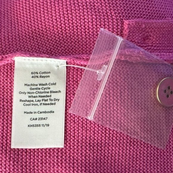 Talbots Cotton Tunic Sweater Women 3X NWT $90 Long Sleeve Scoop neck‎ Stretch - Picture 13 of 13